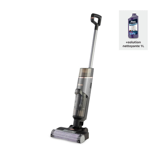 Aspirateur laveur sans fil HydroVac avec nettoyant multi-surfaces 1L